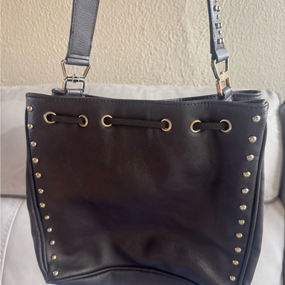 Handbags - Elegant Black Studded Women's Bag